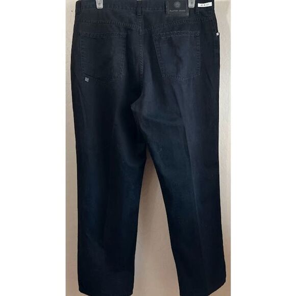 Platini Black Jeans size 40 W 30L item MJ7 - Picture 2 of 3